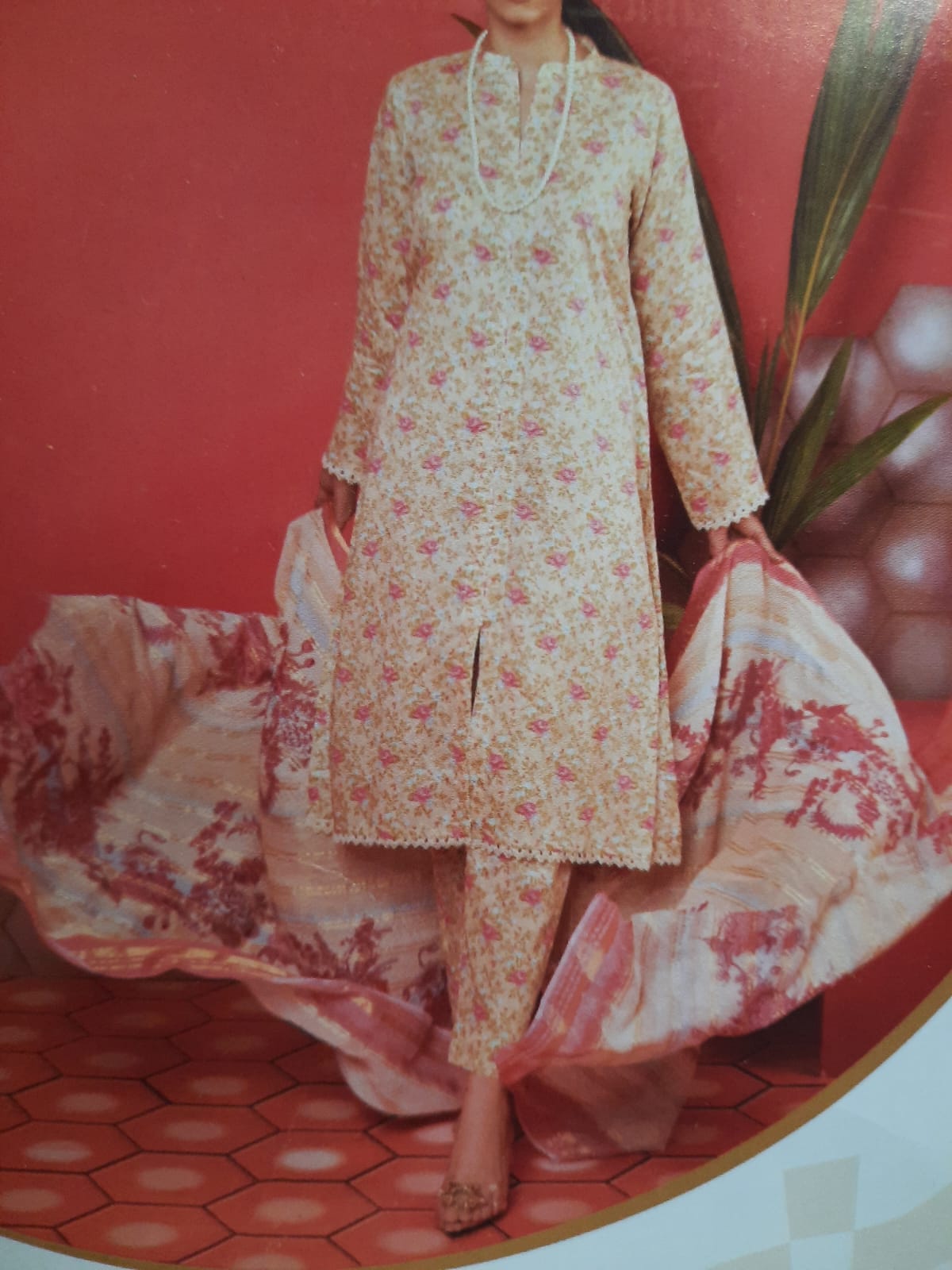 ABRISH Brand Digital Printed Lawn