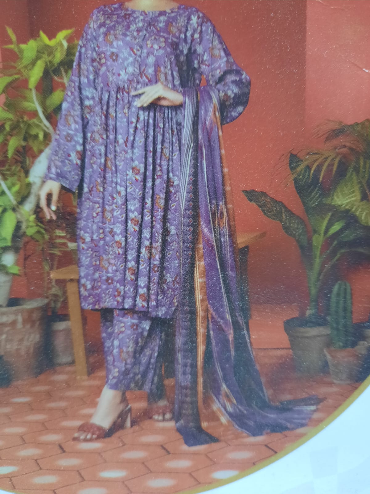 ABRISH Brand Digital Printed Lawn