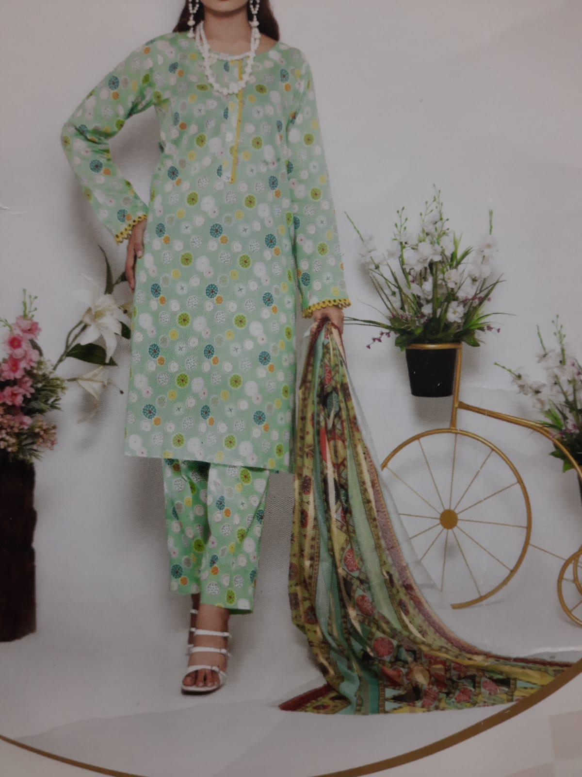 ABRISH Brand Digital Printed Lawn