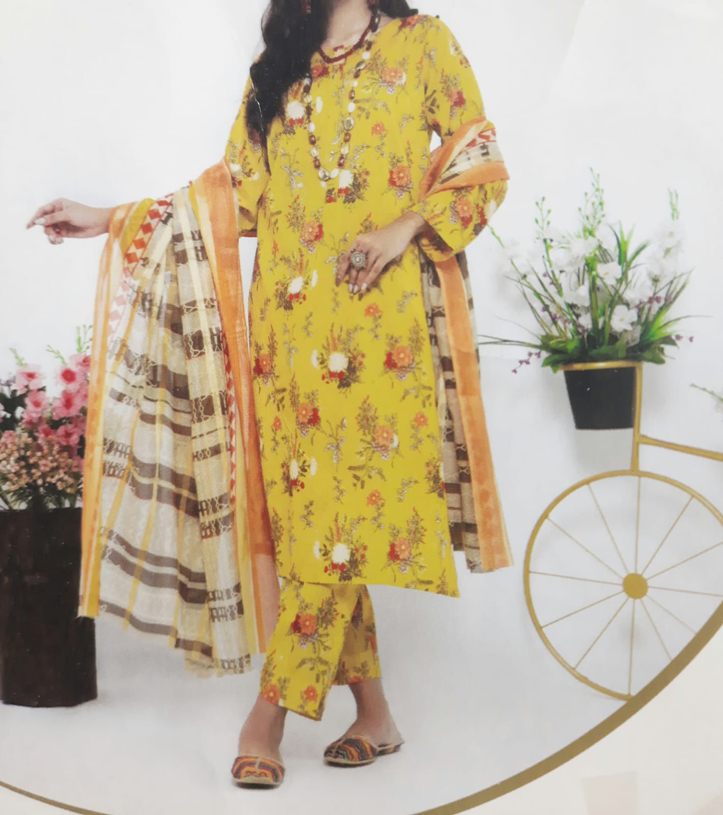ABRISH Brand Digital Printed Lawn