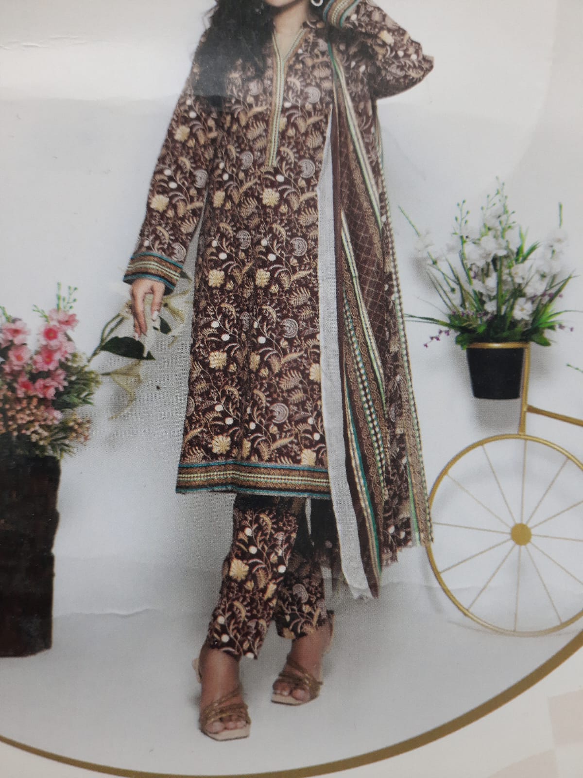 ABRISH Brand Digital Printed Lawn