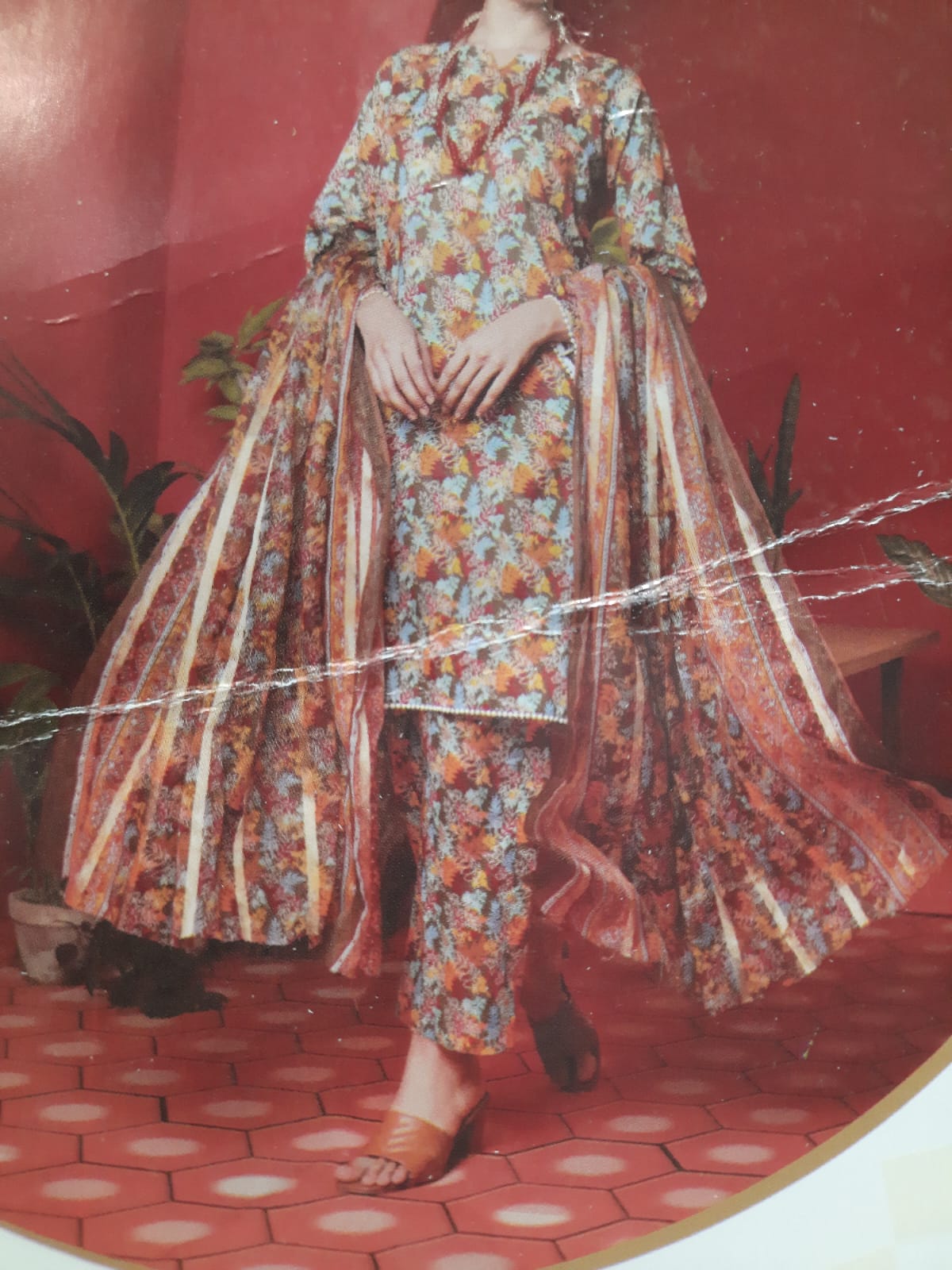 ABRISH Brand Digital Printed Lawn