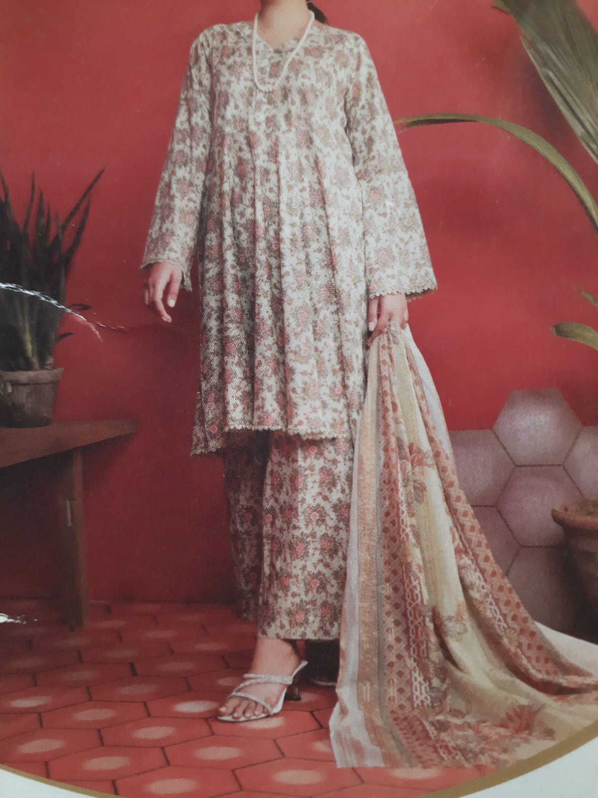 ABRISH Brand Digital Printed Lawn