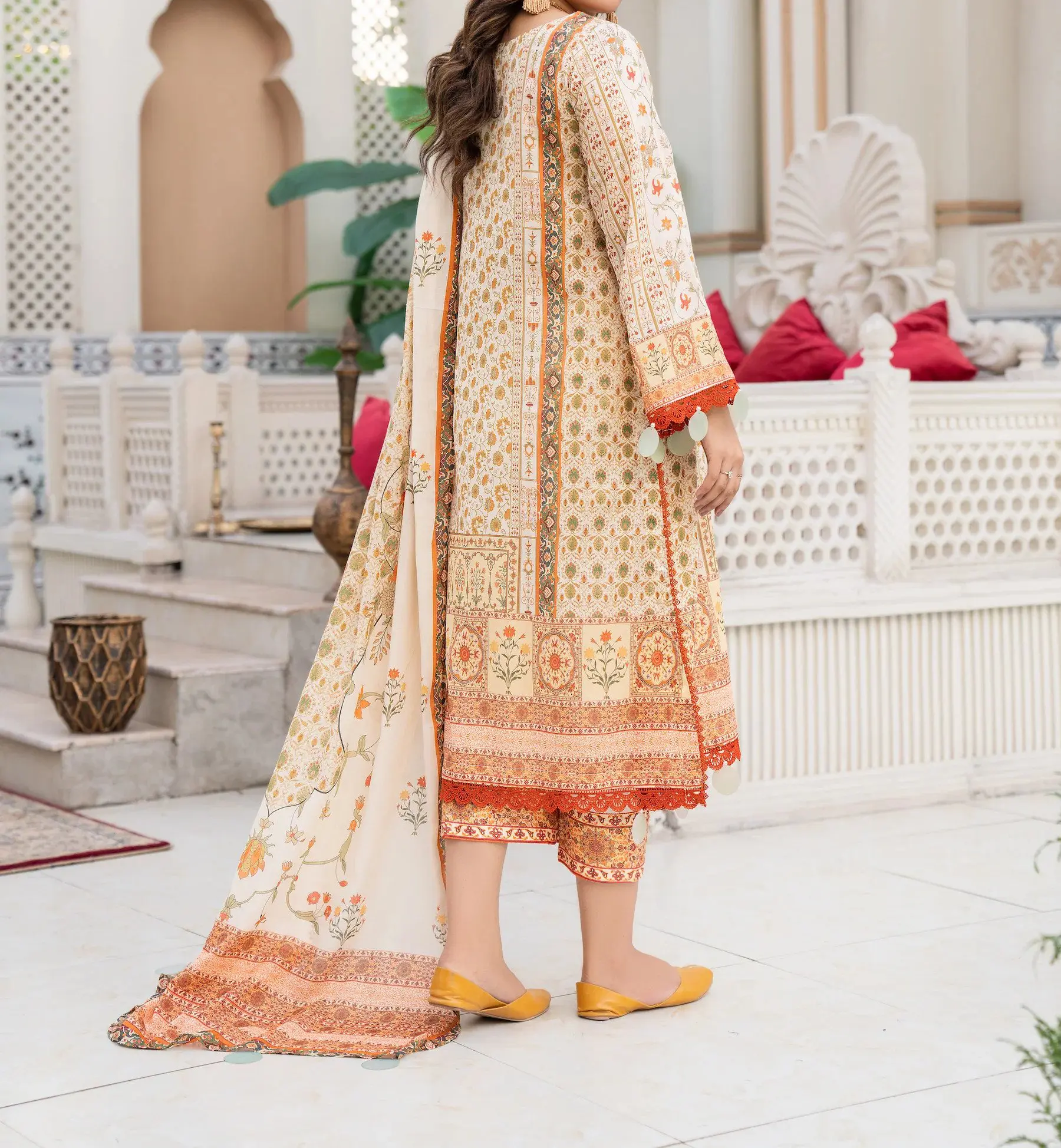 Jacquard Unstitched Digital Printed Lawn - Image 2