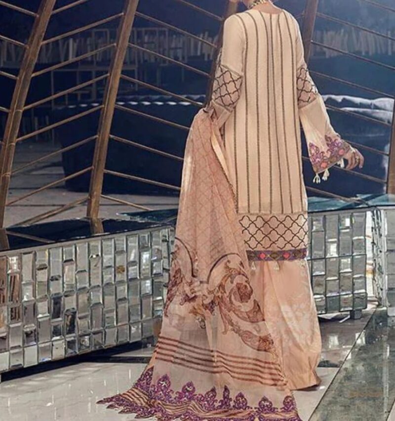 Neelo's Unstitched Embroidered Luxury Suit - Image 3