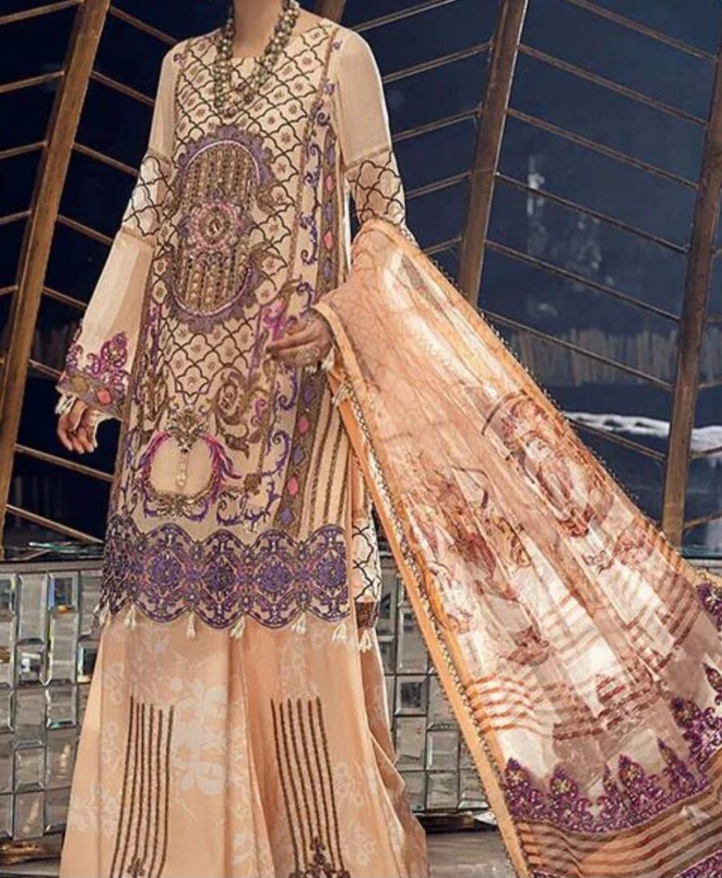Neelo's Unstitched Embroidered Luxury Suit