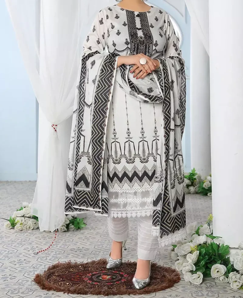 Pretty Robe Arwa Elegance Unleashed Digital Printed Lawn