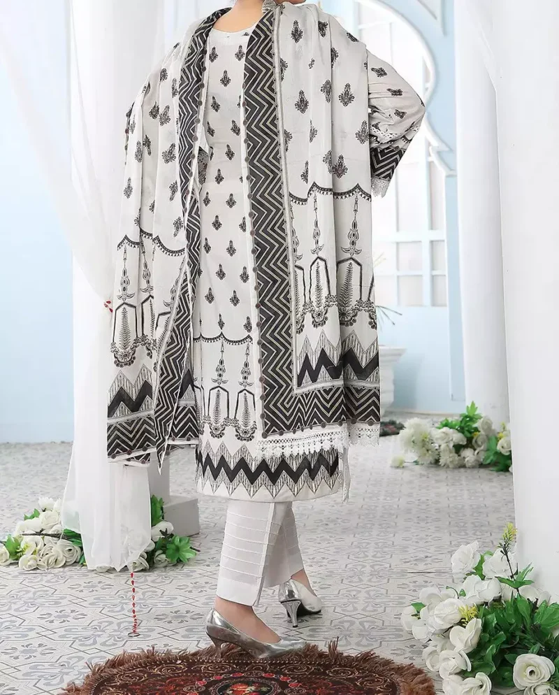 Pretty Robe Arwa Elegance Unleashed Digital Printed Lawn - Image 2
