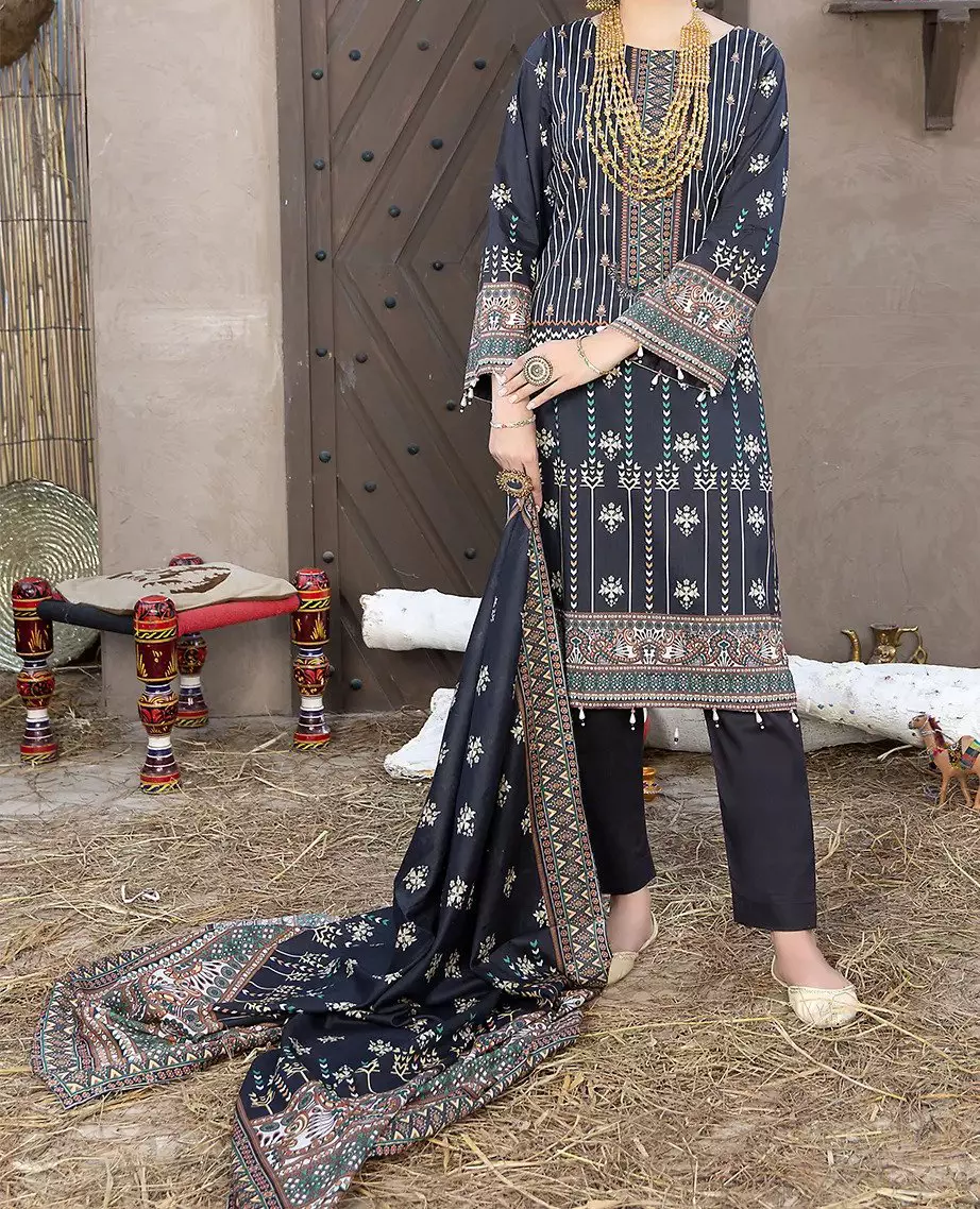 Pretty Robe Glamour III Digital Printed Lawn