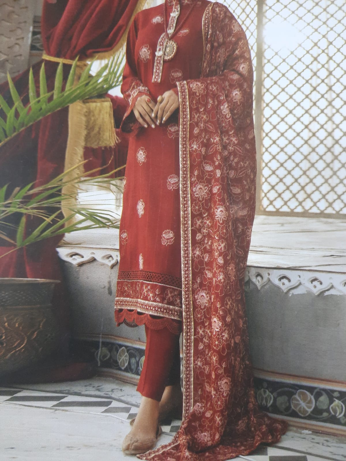 ABRISH Embroidered Karandi - Image 2
