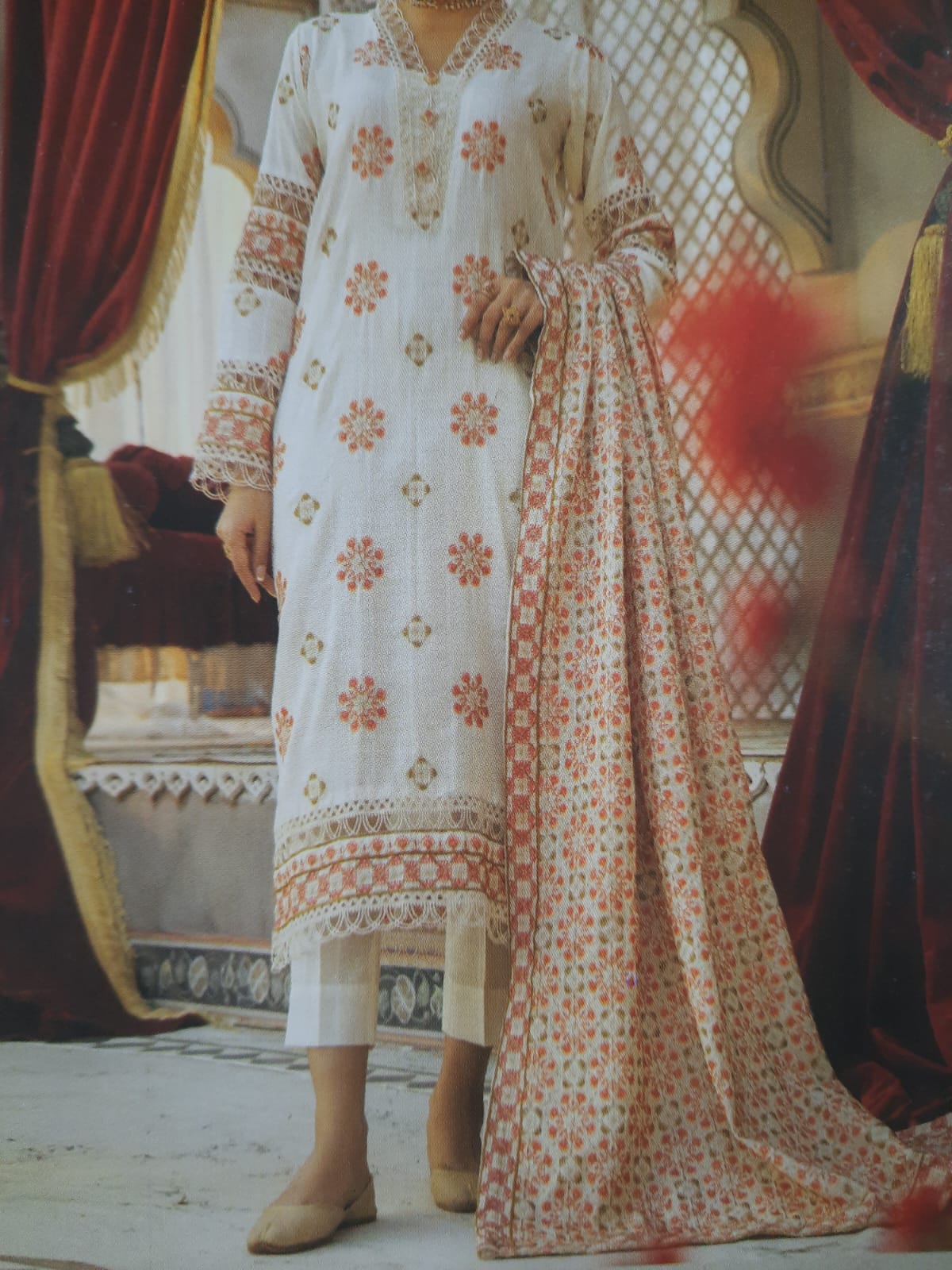 ABRISH Embroidered Karandi - Image 2