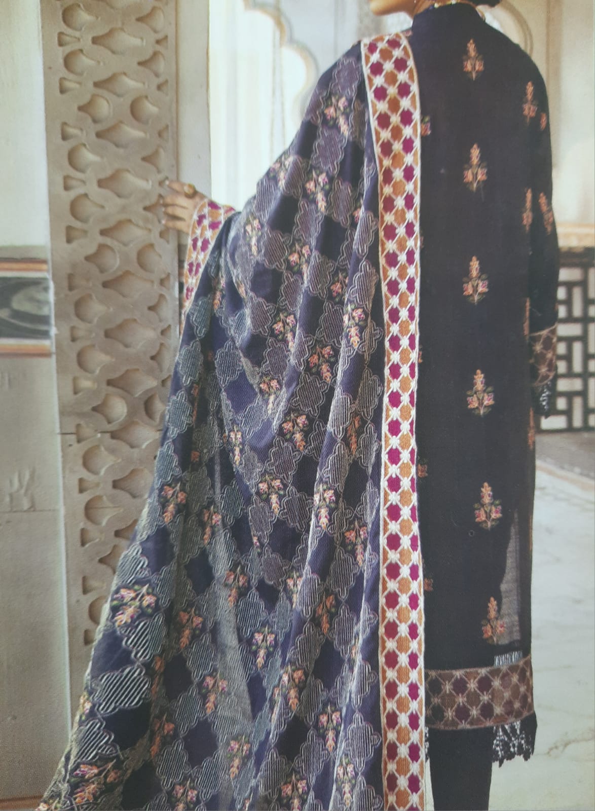 ABRISH Embroidered Karandi - Image 3