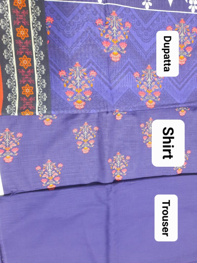 HANIA and MINAHIL Brand Digital Printed Khaddar - Image 3