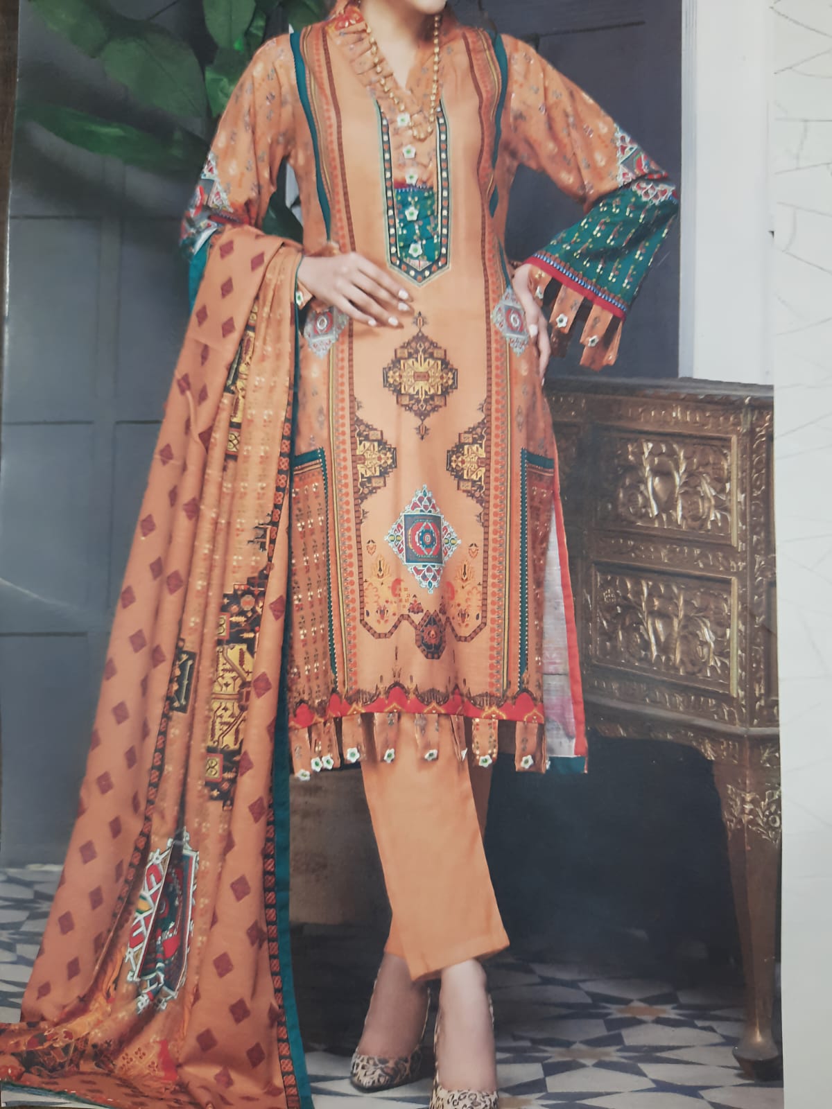 HANIA and MINAHIL Brand Digital Printed Khaddar