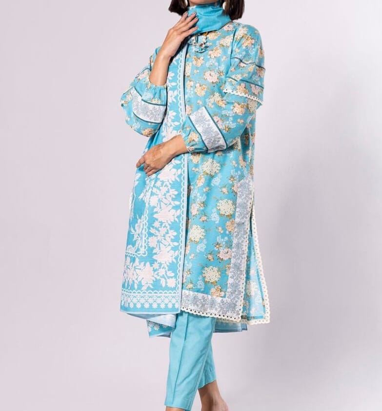KHAADI khaddar 3 piece suit - Image 2