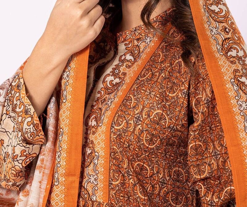 KHAADI Light khaddar 3 piece suit - Image 2