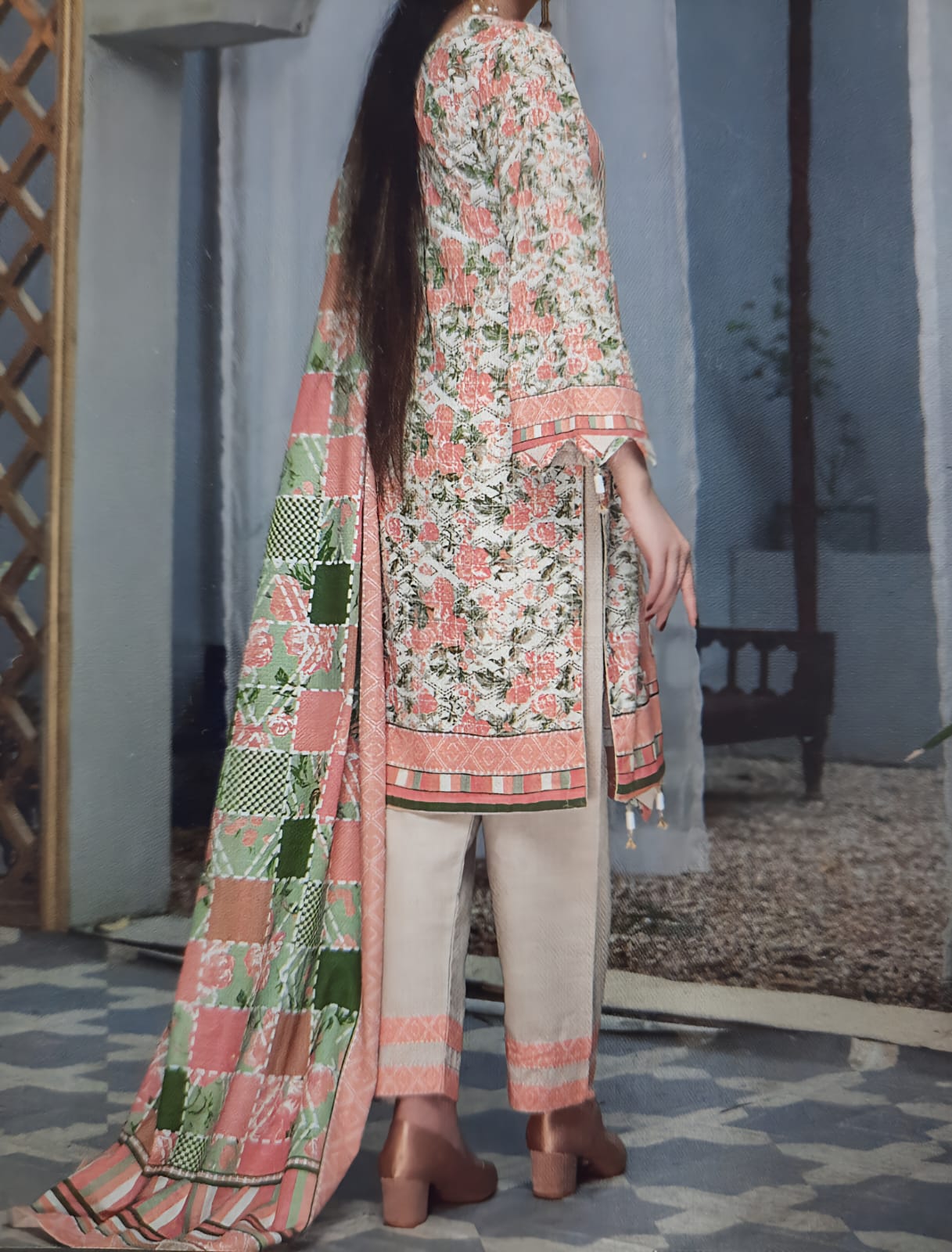 Abrish Brand Digital Printed Khaddar - Image 2