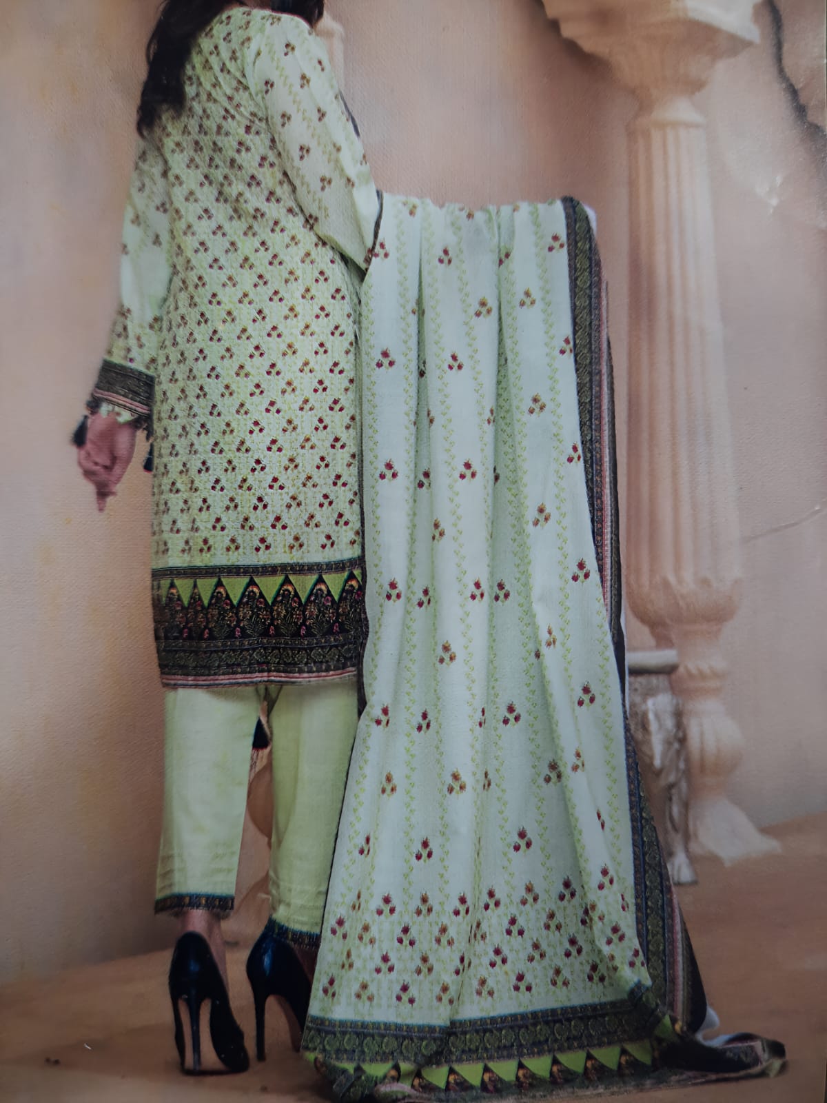 Abrish Brand Digital Printed Khaddar - Image 2