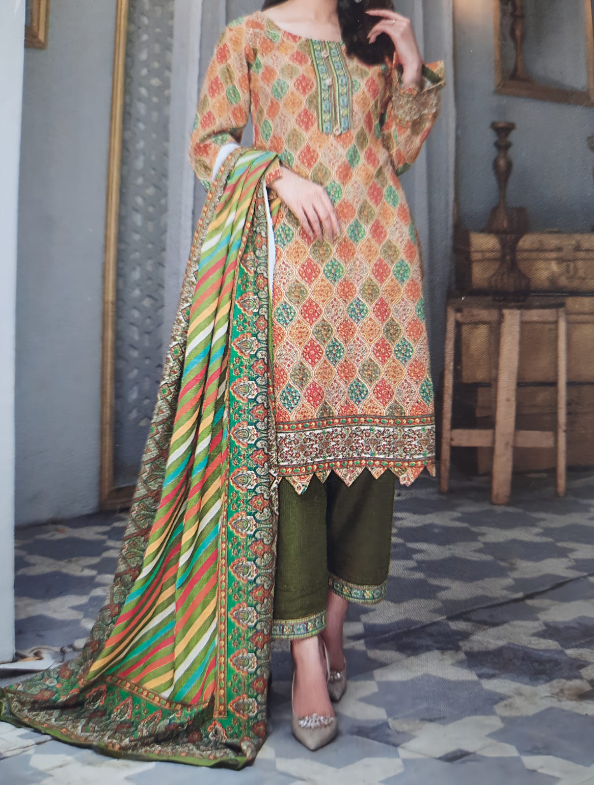Abrish Brand Digital Printed Khaddar
