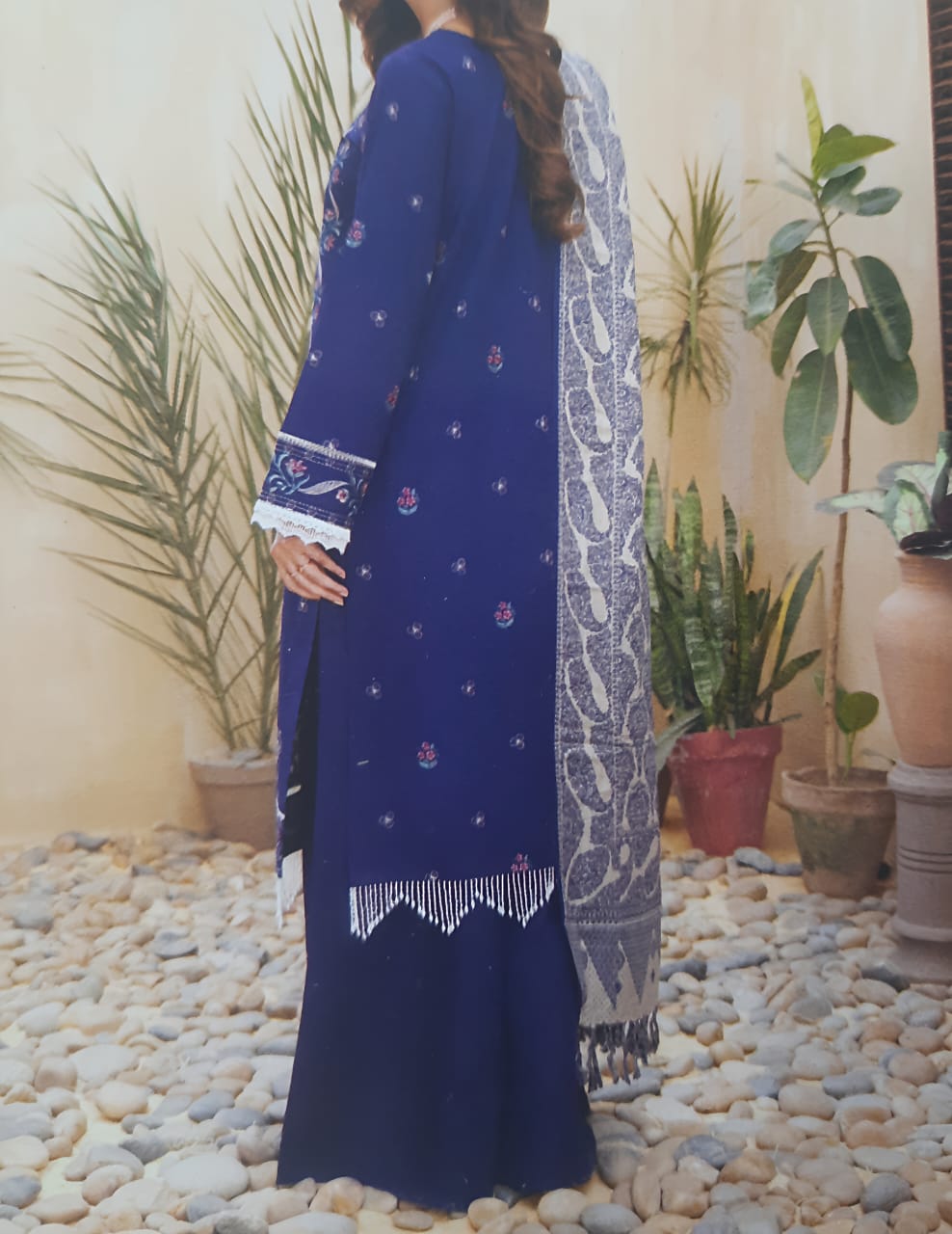 Aizal Embroidered Khaddar - Image 2