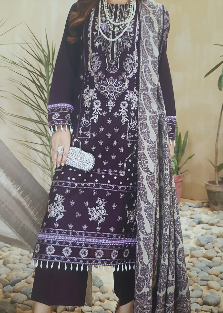 Aizal Embroidered Khaddar