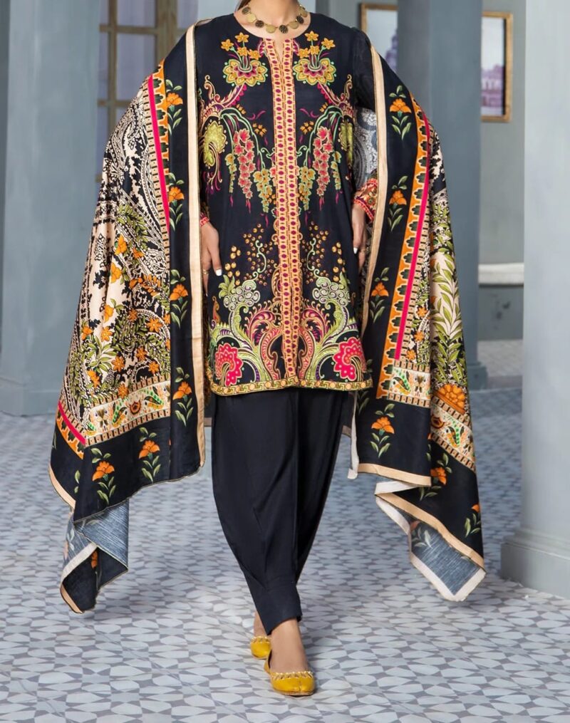 Coral Jahanara Digital Printed Khaddar