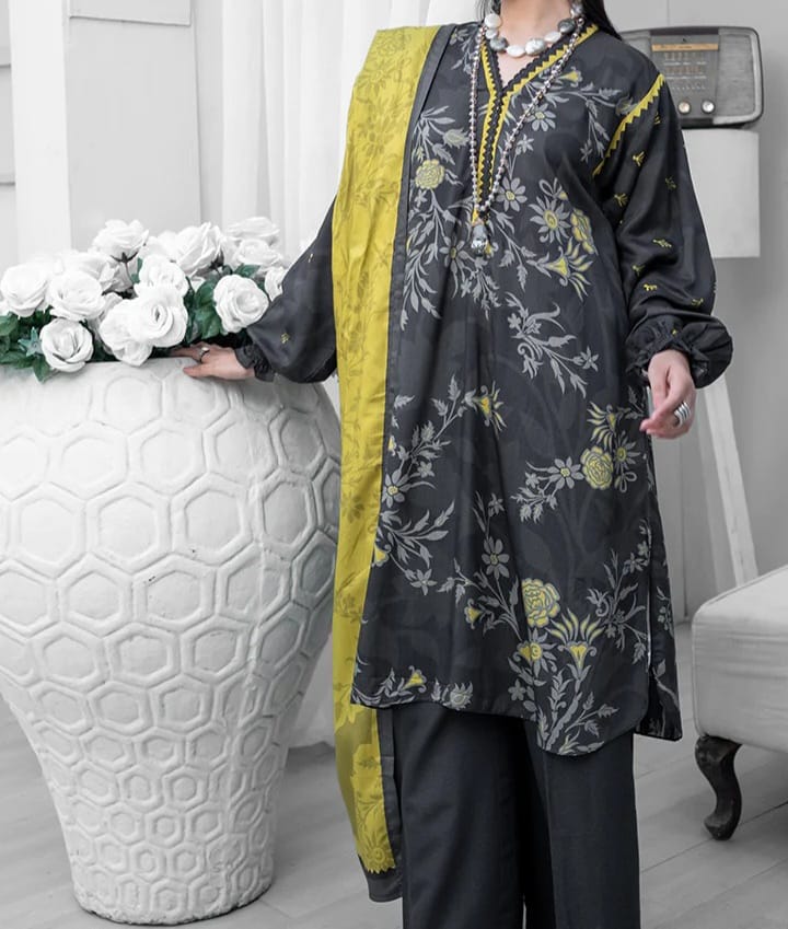 Paltar Digital Printed Viscose Khaddar - Image 4
