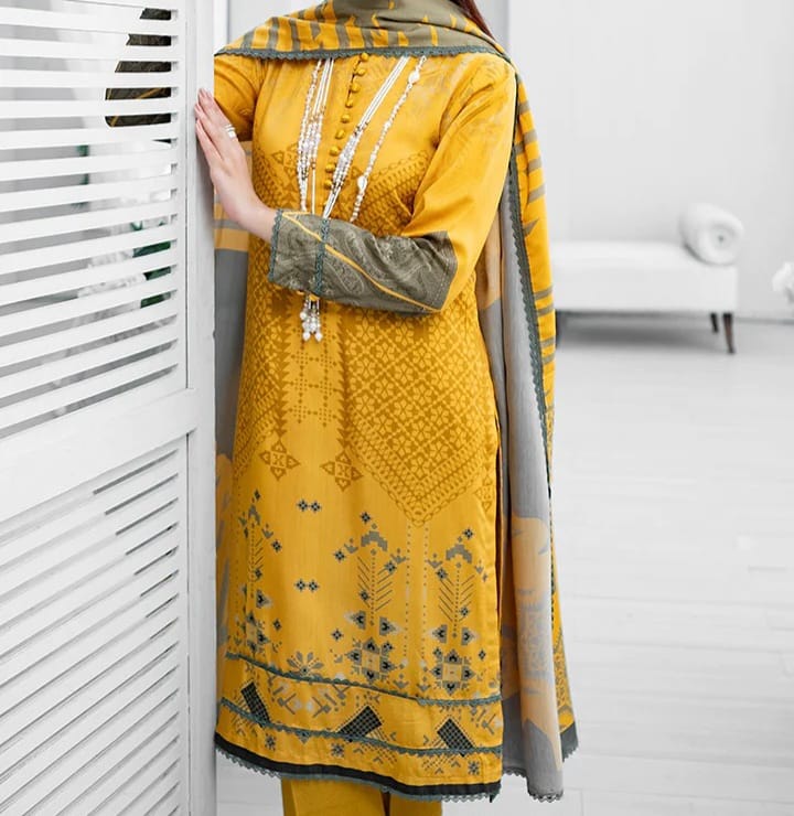Paltar Digital Printed Viscose Khaddar - Image 4