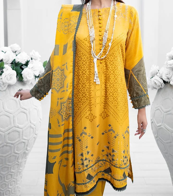 Paltar Digital Printed Viscose Khaddar - Image 2