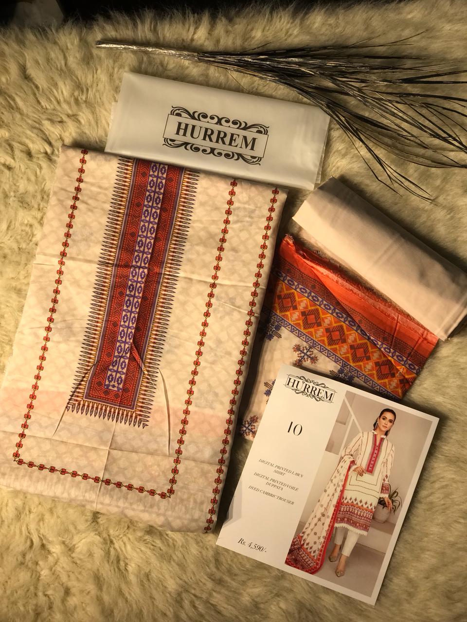 Hurrem Brand Digital Printed Lawn
