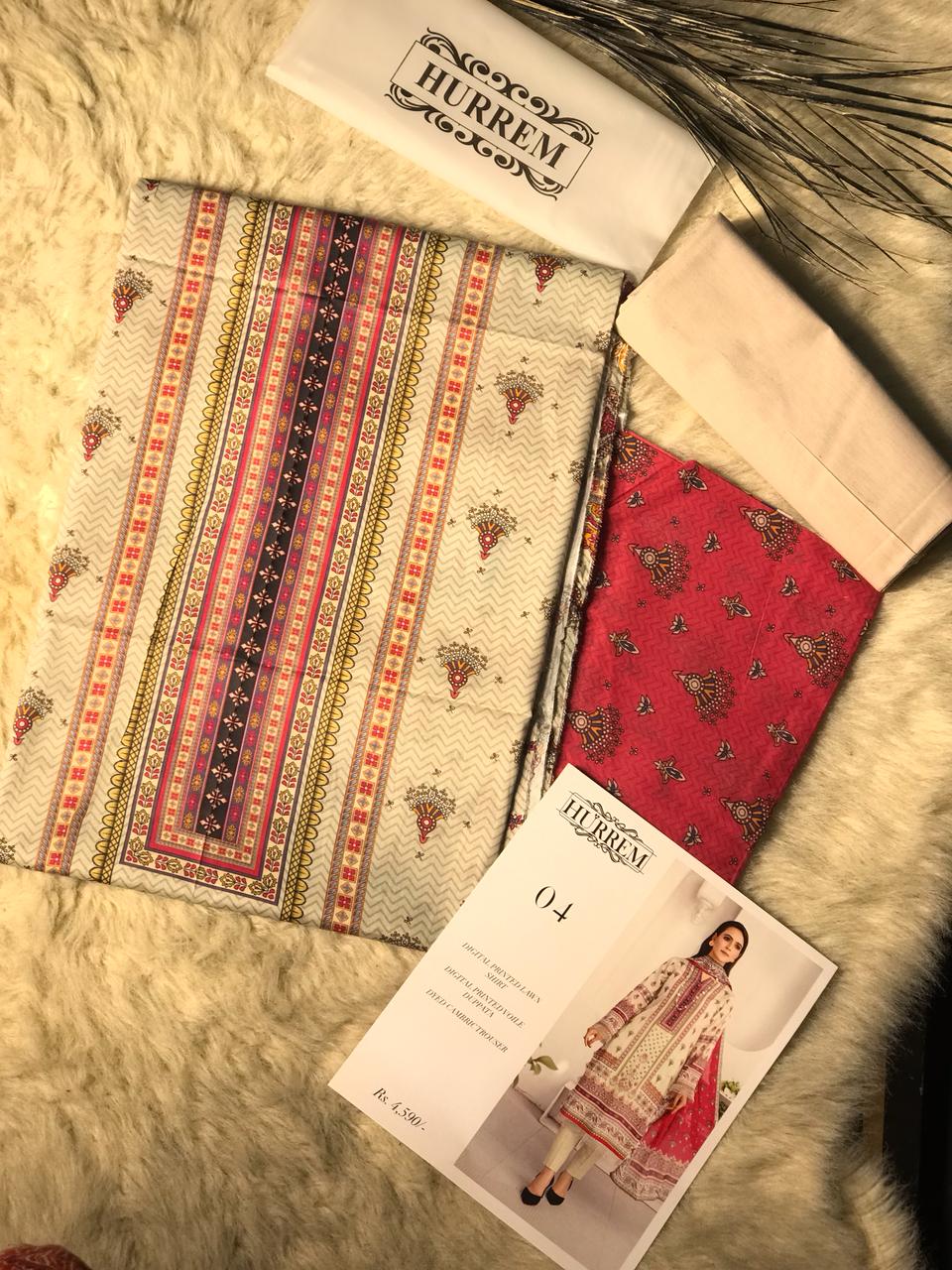 Hurrem Brand Digital Printed Lawn