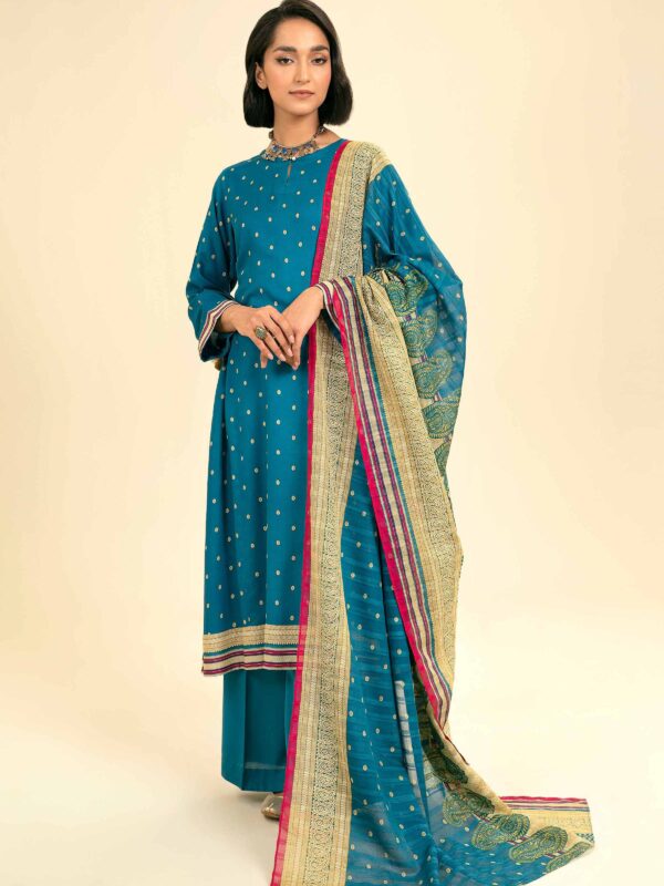 Nishat unstitched summer lawn suit for women – 3 piece 2025 collection