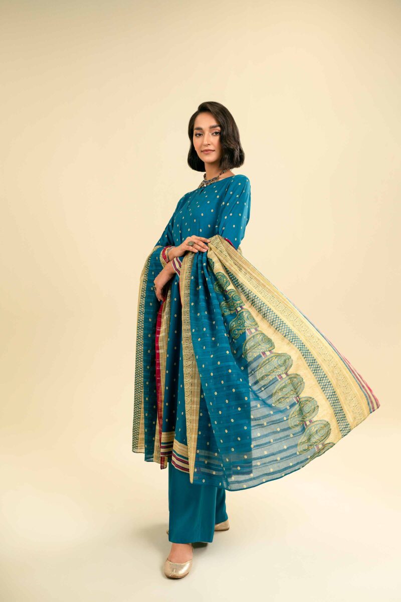 Nishat unstitched summer lawn suit for women – 3 piece 2025 collection