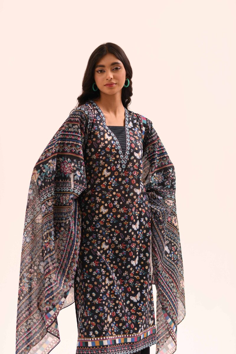 Nishat unstitched summer lawn suit for women – 3 piece 2025 collection