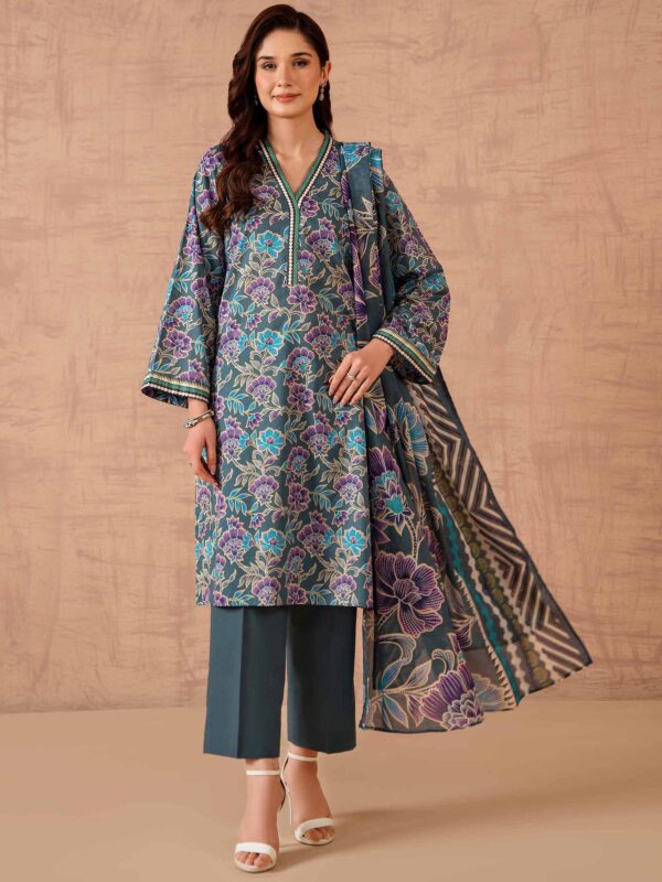 Nishat unstitched summer lawn suit for women – 3 piece 2025 collection