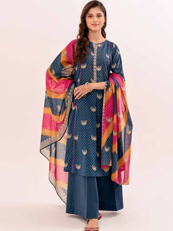 Nishat unstitched summer lawn suit for women – 3 piece 2025 collection
