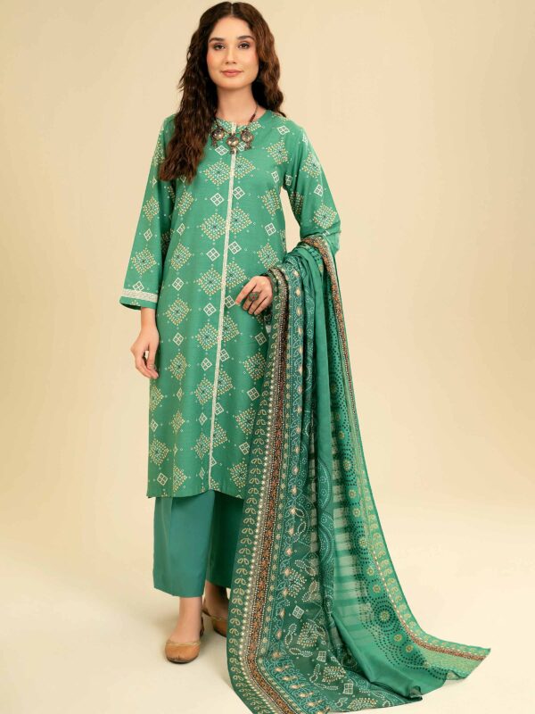 Nishat unstitched summer lawn suit for women – 3 piece 2025 collection